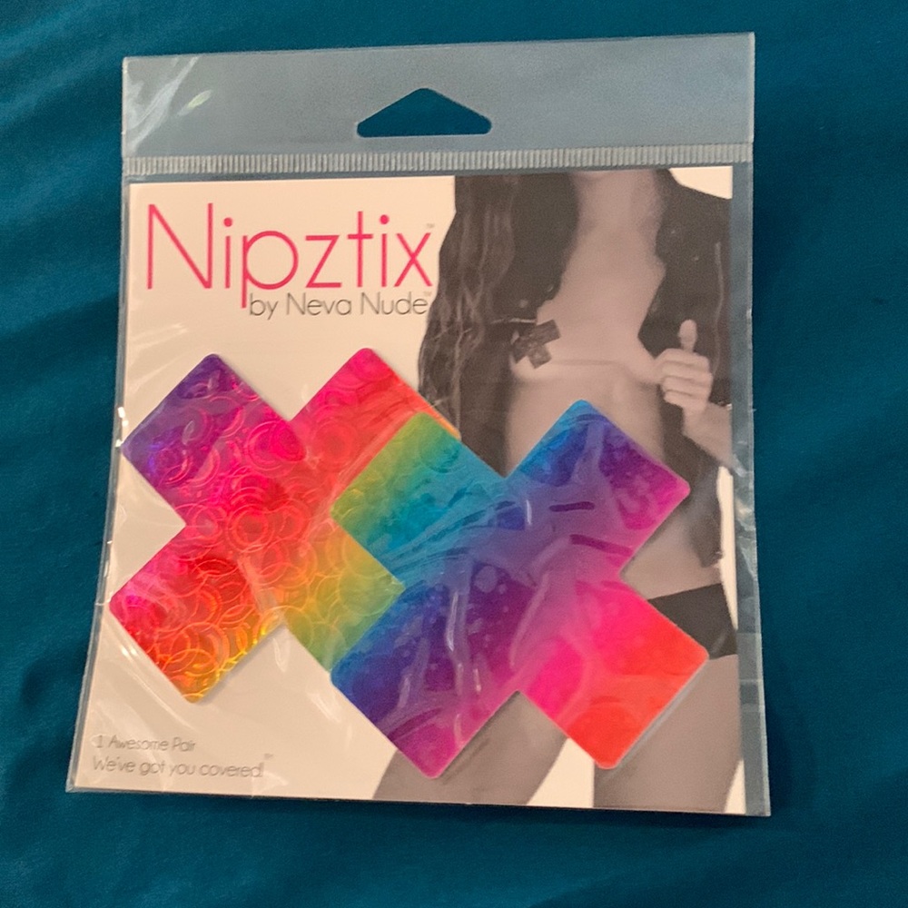 X rainbow pasties